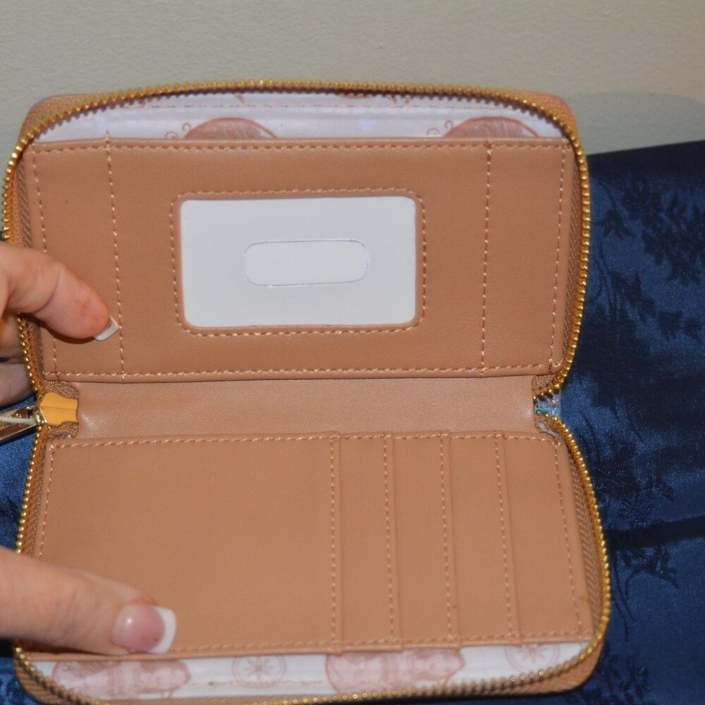 Loungefly Disney Pocahontas Princess Scene Wallet Women Zip Around Faux Leather - Picture 7 of 8